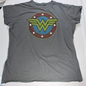 DC Comics Wonder Woman Enblem Grey T-Shirt 2XL